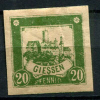 Германия - Гисен - Местные марки - 1888 - Городской пейзаж 20Pf - [Mi.45B] - 1 марка. MH.  (Лот 123AK)