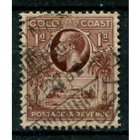 Британские колонии - Золотой Берег - 1928г. - король Георг V, 1 Р - 1 марка - гашёная. Без МЦ!