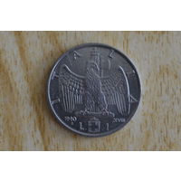 Италия 1 лира 1940(магнетик)