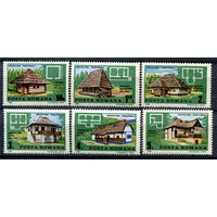 Румыния - 1989г. - Традиционная архитектура - полная серия, MNH [Mi 4524-4529] - 6 марок