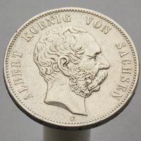 Германия Саксония 5 марок 1902 Е