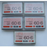 Магнитофонные кассеты " МК 60-6 ".