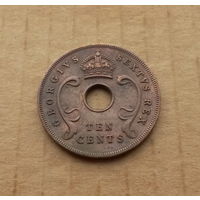 Британская Восточная Африка, 10 центов 1951 г., Георг VI (1936-1952), без титула императора