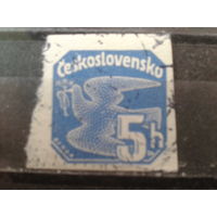 Чехословакия 1937  Газетная марка
