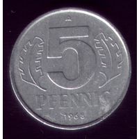 5 пфеннигов 1968 год ГДР 2