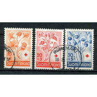 Финляндия - 1958 - Красный крест. Ягоды - [Mi. 499-501] - полная серия - 3 марки. Гашеные.  (Лот 166AL)