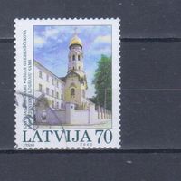 [2109] Латвия 2002. Культура.Архитектура. Одиночный выпуск.Гашеная марка.