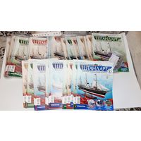 Императорская яхта ''Штандарт'' ДеАгостини (DeAgostini) около 60 журналов, вложения, остов яхты (за всё)