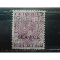 Британская Индия 1932 Король Георг 5 Надпечатка 1 анна 3 пайса