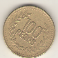 100 песо 1995 г.