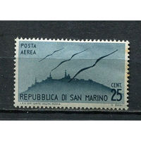 Сан-Марино - 1946 - Авиамарка 25С - [Mi.339] - 1 марка. MH.  (Лот 44EG)-T2P7
