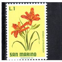 Сан-Марино.Ми-984,985. Цветы.Лилия.1971.