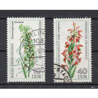 ГДР.1976.Цветы - Европейская орхидея (2 марки)