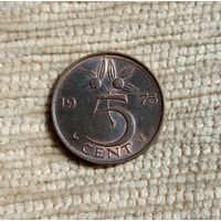 Werty71 Нидерланды 5 центов 1975 Петух