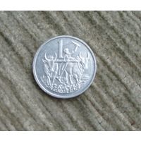 Werty71 Эфиопия 1 сантим 1977 цент блеск