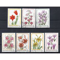 Цветы Лилии Венгрия 1985 год серия из 7 марок