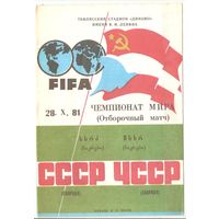 СССР - ЧССР 1981