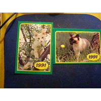 Календарик карманный коты кошки
