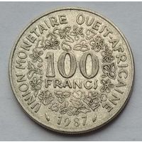 Западная Африка 100 франков 1987 г.