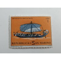 Сан Марино 1963. Старые парусные корабли