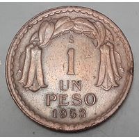 Чили 1 песо, 1953 (9-3-17(в))