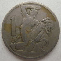 Чехословакия 1 крона 1924 г. (d)