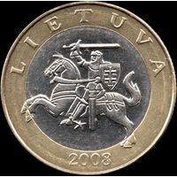 Литва 2 лита 2008 г. КМ 112 (17-23)