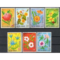 Флора Цветы Экваториальная Гвинея 1976 год серия из 7 марок