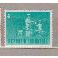 Велосипед почта транспорт Индонезия 1964 год лот 11 ЧИСТАЯ
