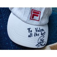 Кепка с автографом Рафаэль Надаля после первой победы на RQ. Торг. Смотрите другие мои лоты