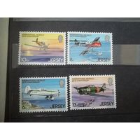 Джерси 1979 Michel 198 - 201  MNH Транспорт Самолёты Авиация **(КАЛ