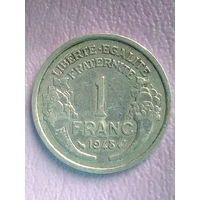 Франция 1 франк 1948 г. без отметки МД. Без мц.
