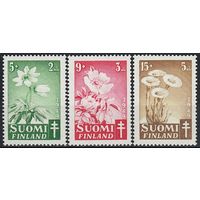 1949 Финляндия 365-367 Цветы