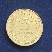 Франция 5 сантимов 1996