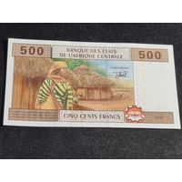 ЦЕНТРАЛЬНАЯ африка (КОНГО) 500 франков 2002  Unc