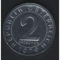 Австрия km2876 2 грошен 1979 год proof (f