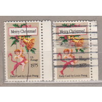 Рождество с правым боковым полем США 1974 год лот 1063 цена за 1 марку на выбор