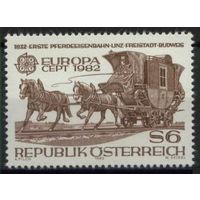 1982 Австрия 1713  Европа Септ / Лошади 2,00 евро