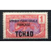 Французские колонии - Чад - 1924г. - леопард (1 с) - 1 марка - MH. Без МЦ!