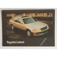 Календарик. Автомобиль Toyota Lexus. 1992.