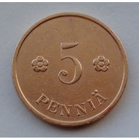 Финляндия 5 пенни. 1934