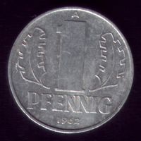 1 пфенниг 1962 год ГДР 20
