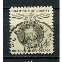 США - 1959 - Эрнст Рейтер 4С - [Mi.762] - 1 марка. Гашеная.  (Лот 9CD)
