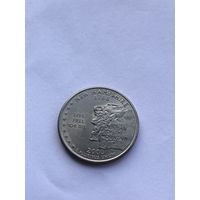 25 центов 2000 г. Нью-Гэмпшир, США