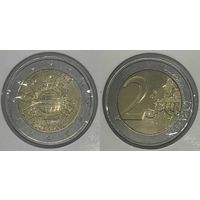 2 евро 2012 Кипр "10 лет наличному обращению евро" UNC