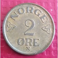 Норвегия 2 эре 1957 г. #50801