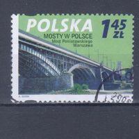 [944] Польша 2008. Мост. Гашеная марка.