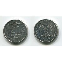 Польша. 20 грошей (2009, XF)