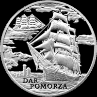 Монеты Беларуси - 1 рубль 2009 г. / " Dar Pomorza " /