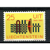 Лихтенштейн - 1965 - 100-летие Международного союза электросвязи - (на клее есть желтые пятна) - [Mi. 458] - полная серия - 1 марка. MNH.